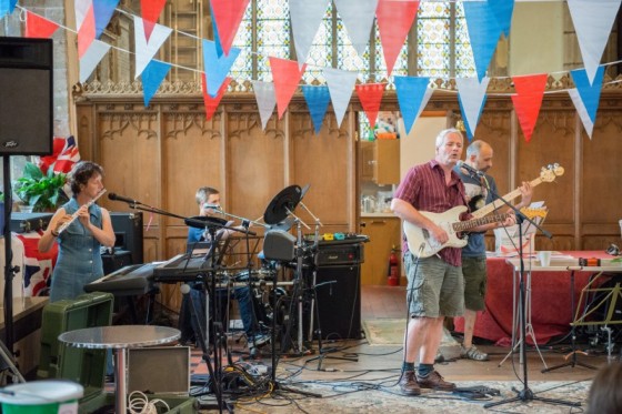 Crooked End performing at the Parish Church