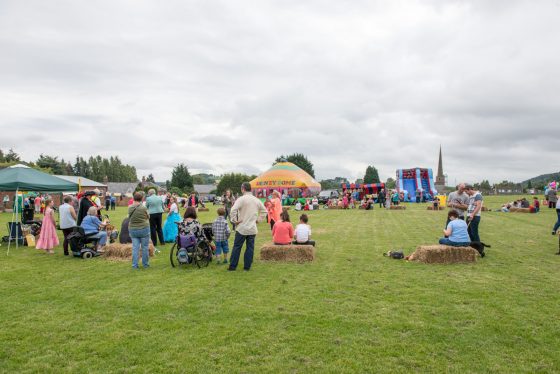 Overview of the Fete on the playing field