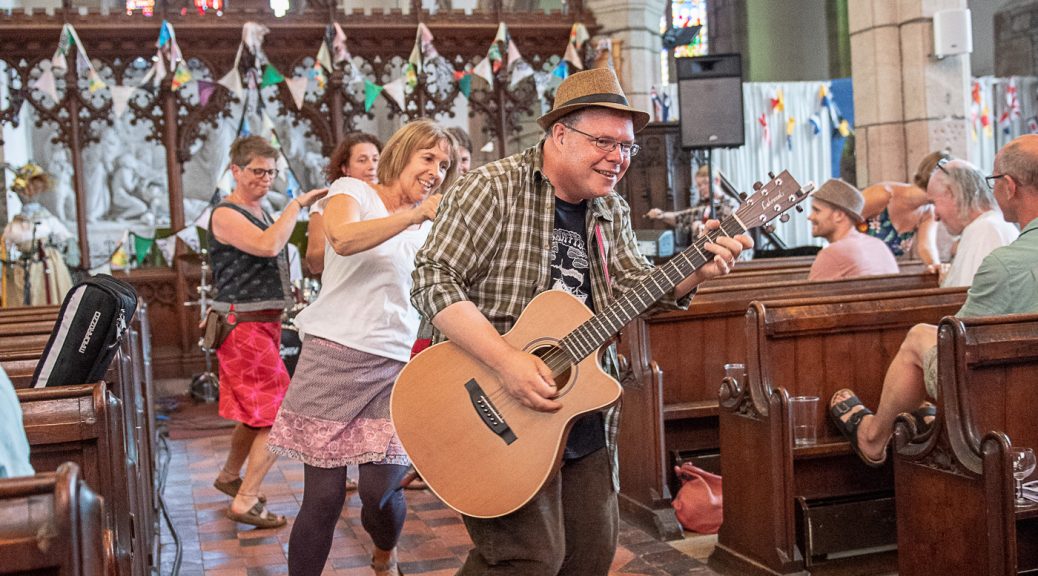 Dancing in the aisles at Mitcheldean Festival